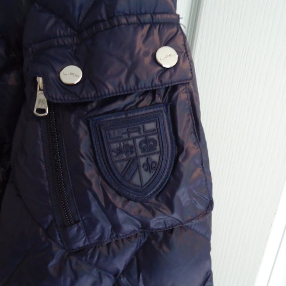 Ralph Lauren Navy Puffer Coat - Picture 4 of 11
